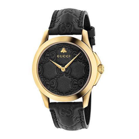 gucci watch black gold